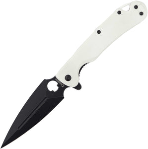 Daggerr Knives Arrow Linerlock White G10 Folding D2 Steel Pocket Knife RFM021WBW