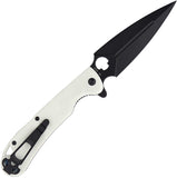 Daggerr Knives Arrow Linerlock White G10 Folding D2 Steel Pocket Knife RFM021WBW