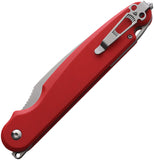 Daggerr Knives Parrot Button Lock Red G10 Folding VG-10 Pocket Knife RFM031RDSW