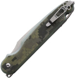 Daggerr Knives Nestor Button Lock Camo G10 Folding VG-10 Pocket Knife RFM032CMSW