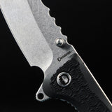 Daggerr Knives Rhino Linerlock Black FRN Folding 8Cr14MoV Pocket Knife RRNFBKSW