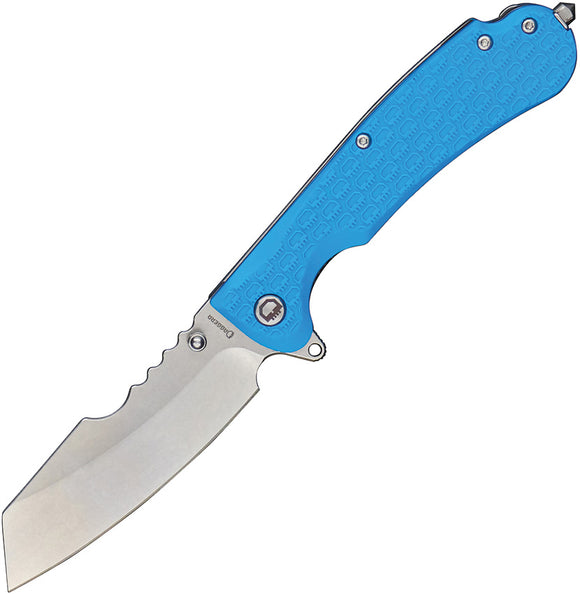 Daggerr Knives Rhino Linerlock Blue FRN Folding 8Cr14MoV Pocket Knife RRNFBLSW