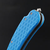 Daggerr Knives Rhino Linerlock Blue FRN Folding 8Cr14MoV Pocket Knife RRNFBLSW