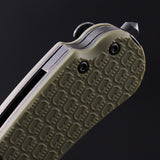 Daggerr Knives Rhino Linerlock OD Green FRN Folding 8Cr14MoV Knife RRNFOLBW