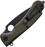 Daggerr Knives Resident Linerlock OD Green FRN Folding 8Cr14MoV Knife RRSFOLBW