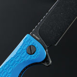 Daggerr Knives Wocket Linerlock Blue FRN Folding 8Cr14MoV Pocket Knife RWKFBLBW