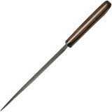 Damascus Wood Fixed Blade Knife