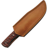 Damascus Magma Hunter Red & Black Micarta Damascus Fixed Blade Knife 1326