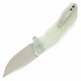 Damned Designs Cerberus Pocket Knife Linerlock Jade G10 Folding 14C28N 005GJ