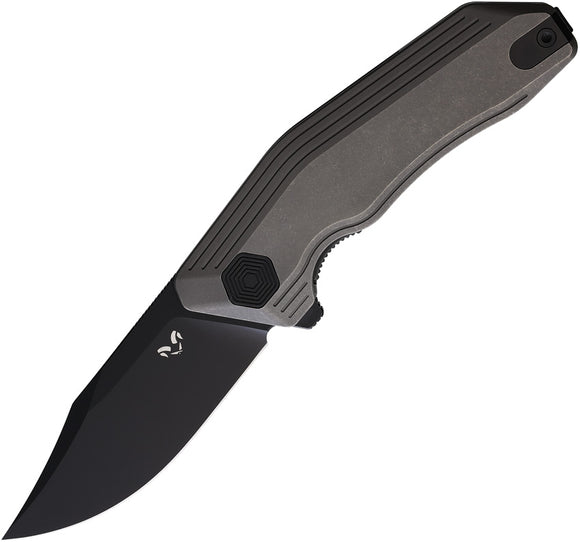 Damned Designs Cerberus Linerlock Titanium Folding S35VN Pocket Knife 005TSW2