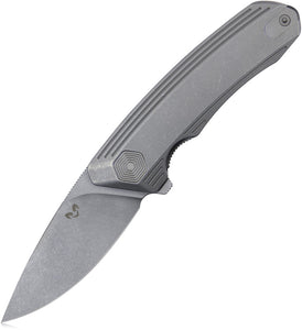 Damned Designs Invictus Pocket Knife Linerlock Titanium Folding 14C28N 006TSW