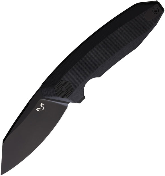 Damned Designs Wraith Linerlock Black G10 Folding 14C28N Pocket Knife 011GBB