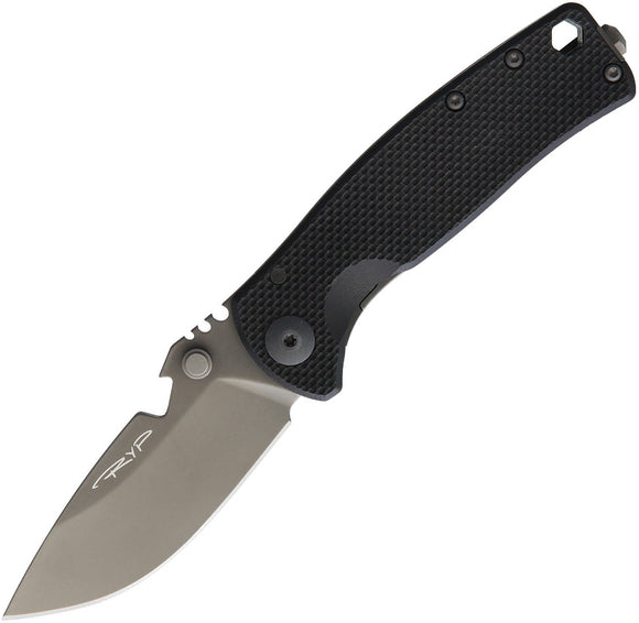 DPx Gear HEST/F Urban MilSpec Framelock Black & Gray Folding Knife XHSF061