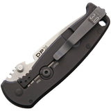 DPx Gear Milspec 3.0 HEST Framelock Black Titanium Niolox Folding Knife 200