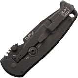 DPx Gear Milspec 3.0 HEST Framelock Black Folding Knife 201