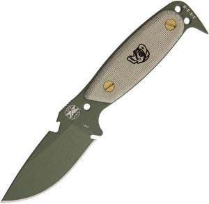 DPx Gear HEST Original 7.5" OD Green 1095 High Carbon Steel Fixed Knife HSX110