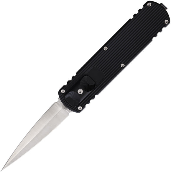 D Rocket Designs Automatic Zulu Knife OTF Black Aluminum Bohler M390 Dagger Blade ZDBK