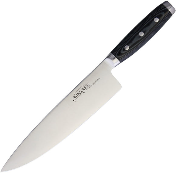 Dragon Apogee Chefs Black Micarta CTS-BD1 Stainless Fixed Blade Knife 00868