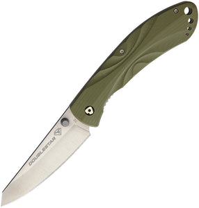 Double Star Brimstone Linerlock OD Green Folding Pocket Knife KI100ODSA