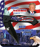 President Donald Trump Re-Election 2020 Keep American Great Black Knife RE002