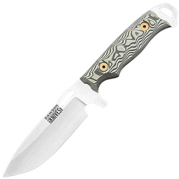 Dawson Knives Nomad Gray & Black G10 CPM-MagnaCut Fixed Blade Knife 16067