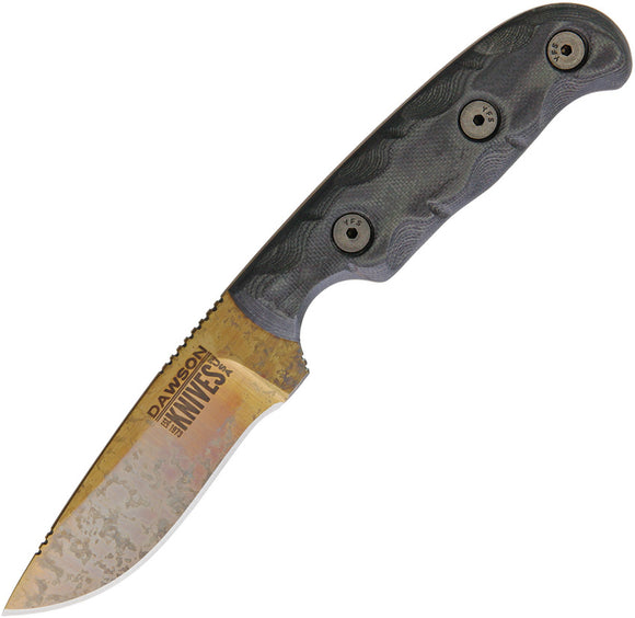 Dawson Knives Deep Notch Black Fixed Blade Knife 63509