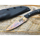 Dawson Knives Angler Black Fixed Blade Knife 63646