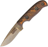 Dawson Knives Deep Notch Orange Fixed Blade Knife 64094