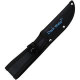 Dark Water Black & Blue 5Cr15MoV Stainless Fixed Blade Knife w/ Sheath FIX001CS