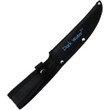 Dark Water Black & Blue 5Cr15MoV Stainless Fixed Blade Knife w/ Sheath FIX002CS