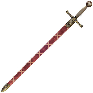 Denix Excalibur w/Scabbard Brass 4170L