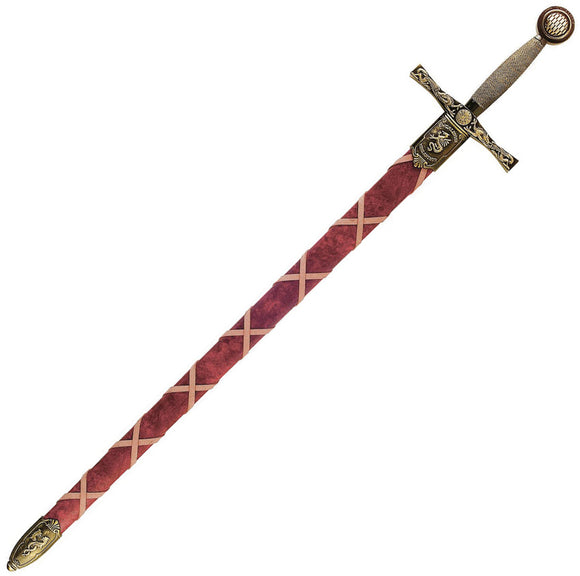 Denix Excalibur w/Scabbard Brass 4170L