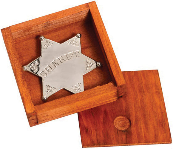 Denix Silver Sheriff Star Replica Badge 9101