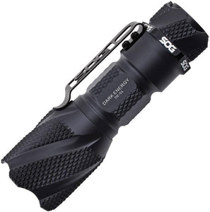 SOG Knives Dark Energy LED Light 214A Lumens Black Aluminum Body Flashlight