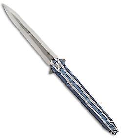 Stedemon Thunderfury Blue Titanium Bohler M390 Folding Knife