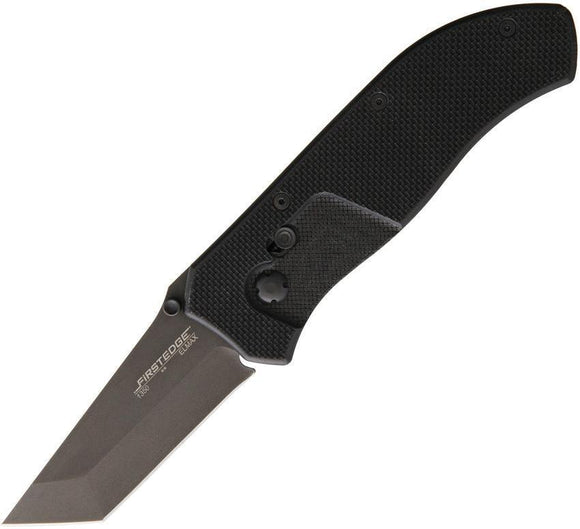 First Edge TrackLock Folder A/O Black Folding Blade G10 Handle Knife