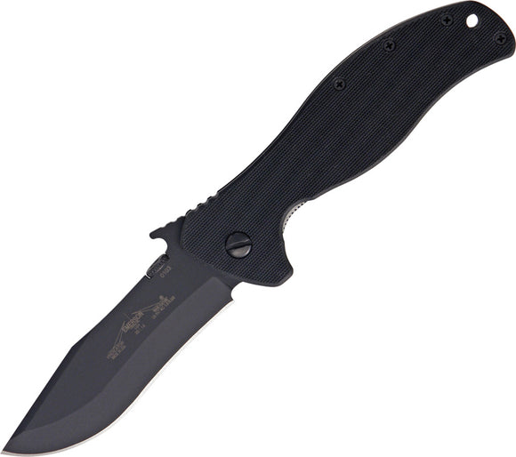 Emerson Vindicator Black Plain Blade Folding Knife 3202