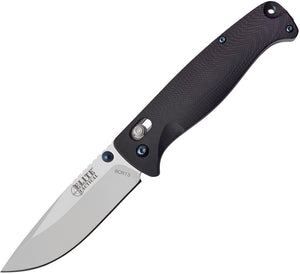 Elite Tactical Rapid Lock Folder Black G10 Handle Stonewash Folding Knife 1025ST