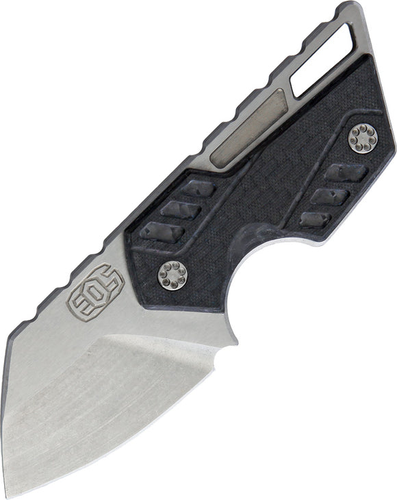 EOS Krab 007 Black Handle Fixed Blade Knife 003