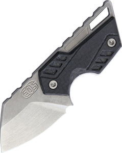 EOS Krab Torx Black Handle Fixed Blade Knife 004