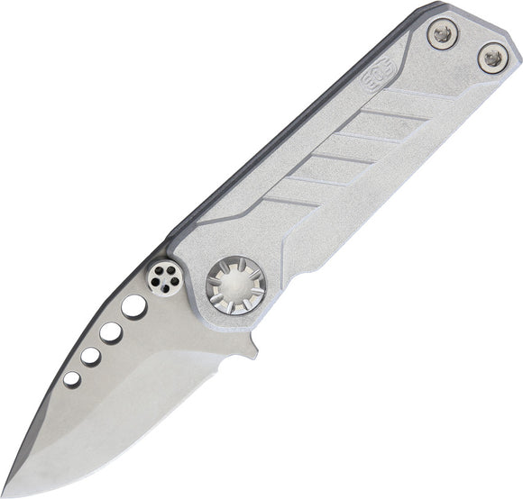 EOS Prawn Folder Aluminum Handle Pocket Clip Spear Point Folding Knife 013