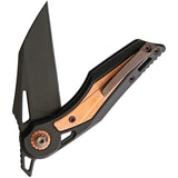 EOS Urchin Friction Folder Copper & Black Titanium Slip Joint Knife EOS043