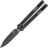 EOS Black Serpent Titanium Balsiong Butterfly Knife 055