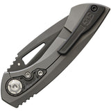 EOS Dorado S Gray Titanium + Carbon Fiber Inlay CPM S90V Folding Knife 056