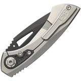EOS Dorado S Satin Titanium + Carbon Fiber Inlay CPM S90V Folding Knife 060