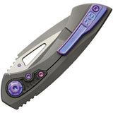 EOS Dorado S Gray Titanium + Carbon Fiber Inlay CPM S90V Folding Knife 062