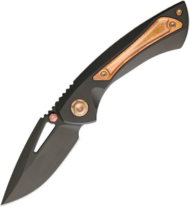 EOS Dorado S  Copper Titanium + Carbon Fiber Inlay CPM S90V Folding Knife 064  -On Sale