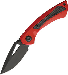 EOS Dorado S Red Titanium + Carbon Fiber Inlay CPM S90V Folding Knife 067