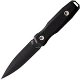 EOS Mini Thresher Black Aluminum CPM-3V Fixed Blade Knife w/ Sheath 098