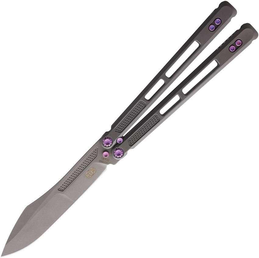 EOS Trident Balisong Sasha Purple Knife (Butterfly) 101 Atlantic